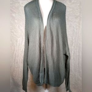 Maurices Oversized Cardigan Women's size 1x Green